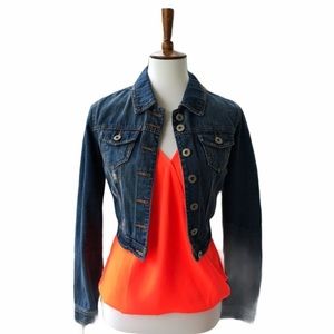 NWOT Highway Jeans Cropped Denim Jean Jacket